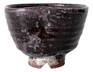 Japanese Gohon Glazed Tea Bowl Chawan Meiji Period Ex-Musuem