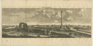 Cornelius De Bruyn, Alexandria in Egypt, 1690, Copper-Line Engraving