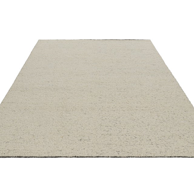 Rug & Kilim Rug & Kilim’s Contemporary Textural Rug in Tones of Beige-Brown - 9x12 For Sale - Image 4 of 7