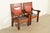 Harden Furniture Harden Furniture Style Antique Arts & Crafts Carved Oak Library Chairs, Pair For Sale - Image 4 of 12