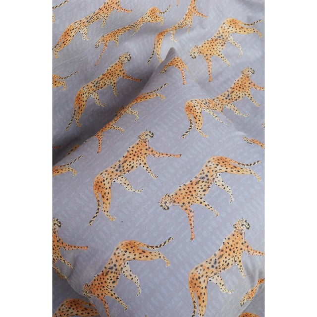 Safari 22" Mara Cheetah in Fog Pillow For Sale - Image 3 of 5