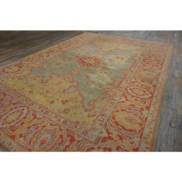19th Century Turkish Oushak Carpet ( 10' x 13'6" - 305 x 412 )