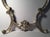 Hollywood Regency Hollywood Regency Large Italian Rococo Easel Back Table Mirror in Silver Metal For Sale - Image 3 of 5