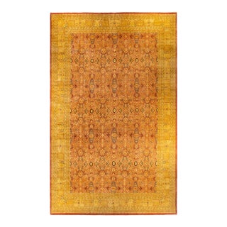 Mogul, One-of-a-Kind Handmade Area Rug - Orange, 18' 7" x 11' 10" For Sale