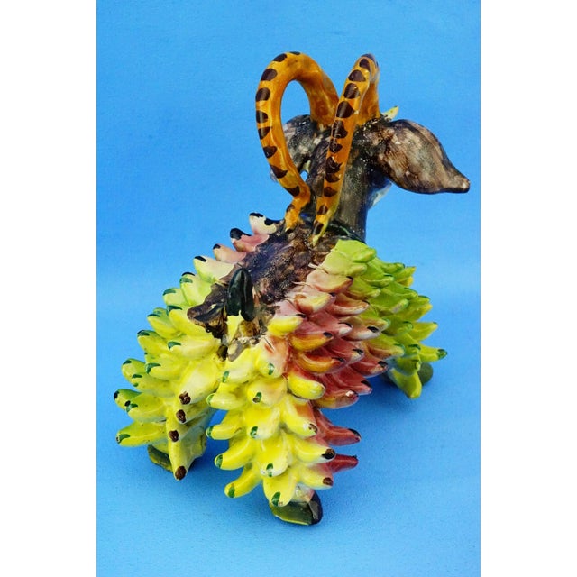 After Richard Dölker, Vietri German Period Goat Sculpture, 20th Century, Ceramic For Sale - Image 6 of 18
