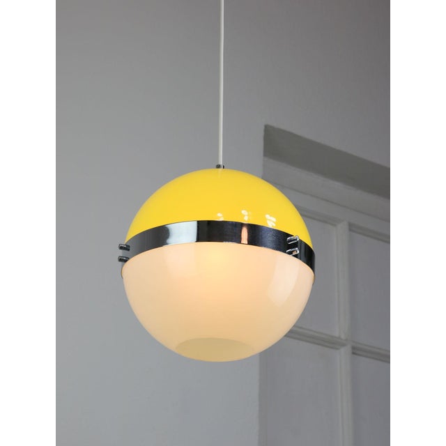Italian Space Age Yellow Pendant Lamp, 1970s For Sale - Image 9 of 16