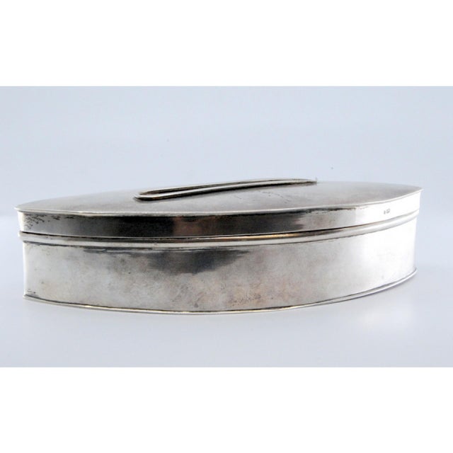 Silver Pin Box with Raised Pin Detail, in Good conditions. Designed 1920 to 1949