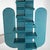 Blue Cactus Shelf in Perforated Metal, 1980s For Sale - Image 8 of 18