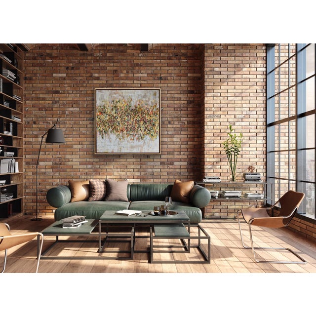 Framed Abstract Painting Titled Pixelvision by Pamela Harmon For Sale - Image 4 of 12