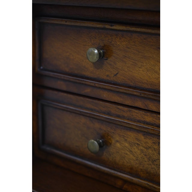 1980s Maitland-Smith Mahogany Storage Box With Asian Inspired Chess Pieces For Sale - Image 9 of 16