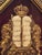 Mid-Century Judaica Ten Commandments Wall Plaque W/ Lions, Crown, Red Velvet For Sale In Boston - Image 6 of 13