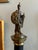 Pair of Grand Tour Marble Column Statues With Neoclassical Figures, Late 1800’s For Sale - Image 10 of 11