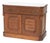 Victorian Carved Walnut & Burl Marble Top Commode C1890 For Sale