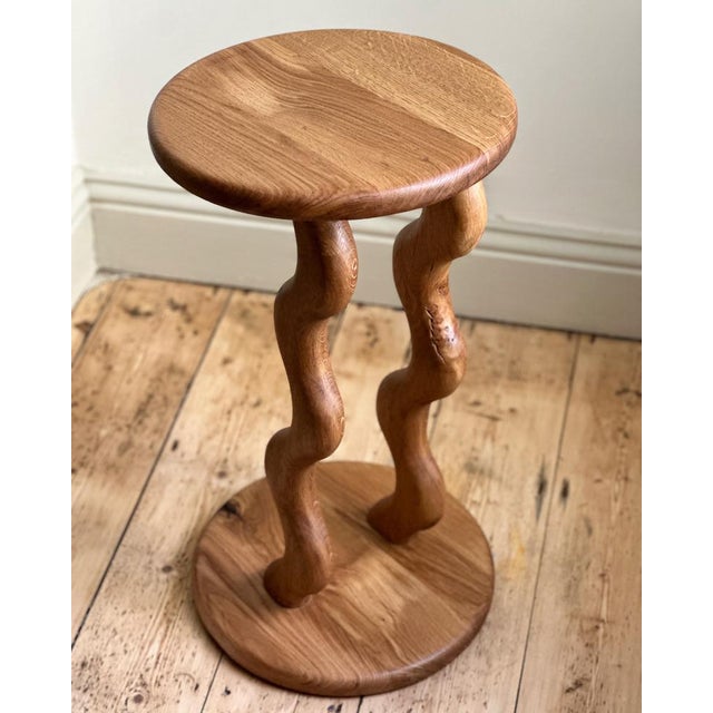 Sunday Side Table in Oak by Fosfeen For Sale - Image 6 of 6