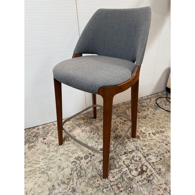 Contemporary Mario Ferrarini for Potocco Velis Counter Stools, Pair For Sale - Image 3 of 12