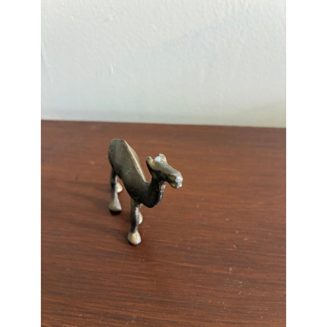 Mid 20th Century Vintage Brass Camel Figurine For Sale - Image 5 of 7
