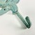 Metal 1970s Vintage Nautical Coastal Cast Iron Verdigris Mermaid Wall Hook. For Sale - Image 7 of 10