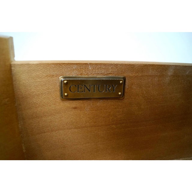 1980’s Hollywood Regency Roman Travertine Top Nightstand by Century Furniture For Sale - Image 12 of 12