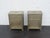 Embossed Metal Overlay End Tables Nightstands a Pair 6674 For Sale - Image 9 of 18