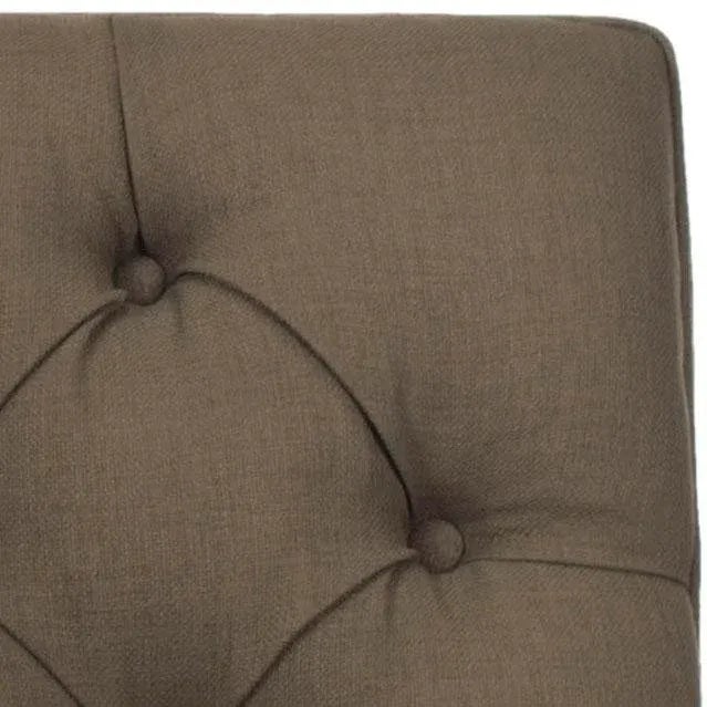2020s Tufted Corner Chair in Olive & Black For Sale - Image 5 of 7