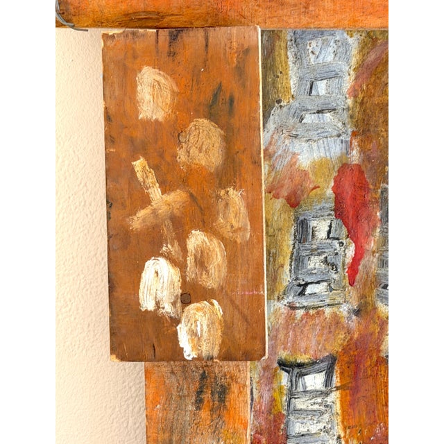 Purvis Young Purvis Young — Procession and Witness (Angels and Mourning), Mixed-Media Diptych For Sale - Image 4 of 18