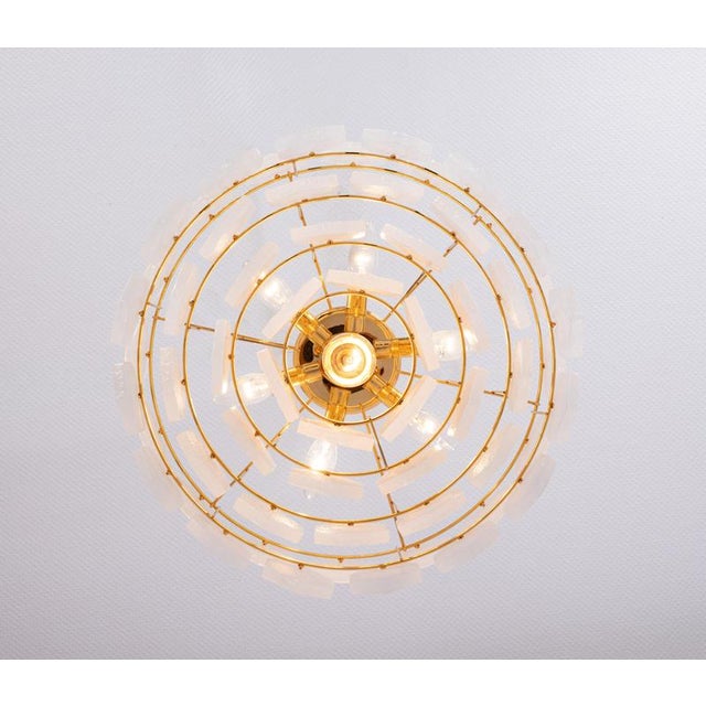 Gilt Brass and Crystal Glass Chandelier from Kinkeldey, Germany, 1970s For Sale - Image 9 of 18