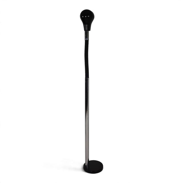 Chrome Floor Lamp with Flexible Gooseneck, 1970 For Sale - Image 9 of 15