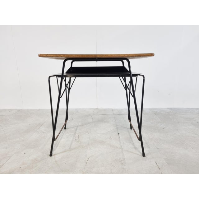 Industrial Mid-Century Desk from Willy Van Der Meeren for Tubax, 1950s For Sale - Image 3 of 11