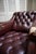 Metal 19th Century Distressed Leather Chesterfield Library Armchair For Sale - Image 7 of 18