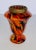 Multi Color Vintage Czech Art Glass Vase For Sale - Image 4 of 4