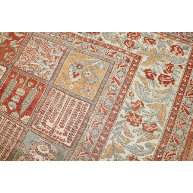 Persian Zabihi Collection Oversize Antique Garden Design Persian Bakhtiari Rug - 12'2" x 17'4" For Sale - Image 3 of 12