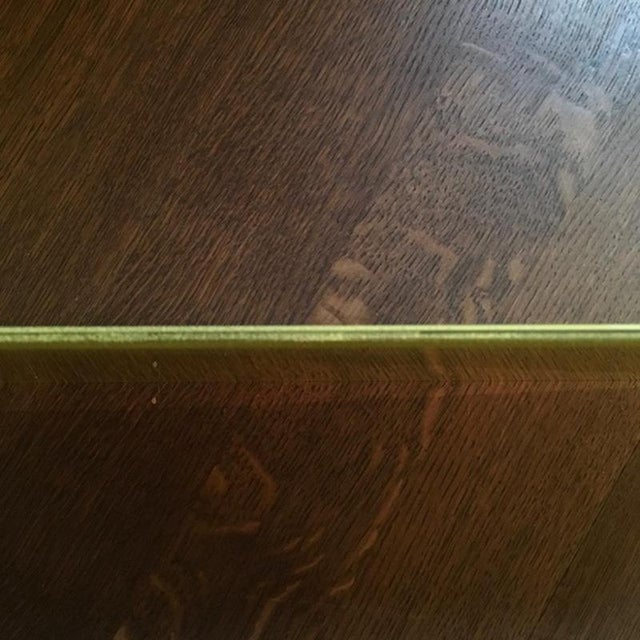 Yellow Wood Buffet with Yellow Glass Shelves, 1850 For Sale - Image 10 of 18