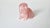 Chinese Rose Quartz Dog Carving With Ruby Eyes, Mid-20th Century For Sale - Image 4 of 8