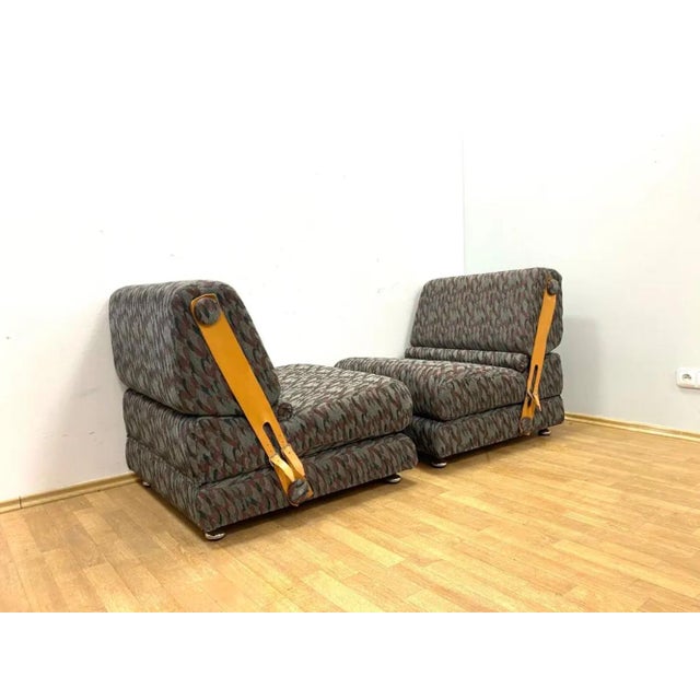 Mid-Century Modern Folding Two-Seater Sofa from Jitona, 1970s, Set of 2 For Sale - Image 6 of 15