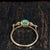 East West Opal Ring W Earth Mined Diamonds in Solid 14k Yellow Gold | Oval 8x6mm For Sale - Image 16 of 18