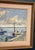 Scandinavian School, Port with Moored Sailboats, 1950s, Oil on Panel, Framed For Sale - Image 4 of 14
