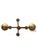 Hollywood Regency Gold Metal Candleholder, 1960s For Sale - Image 9 of 10