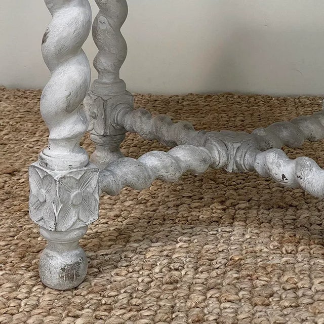 Antique Renaissance Octagonal Painted Center Table ~ End Table For Sale - Image 11 of 12