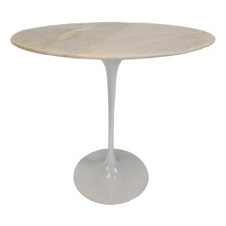 Oval Marble Side Table by Ero Saarinen for Knoll For Sale