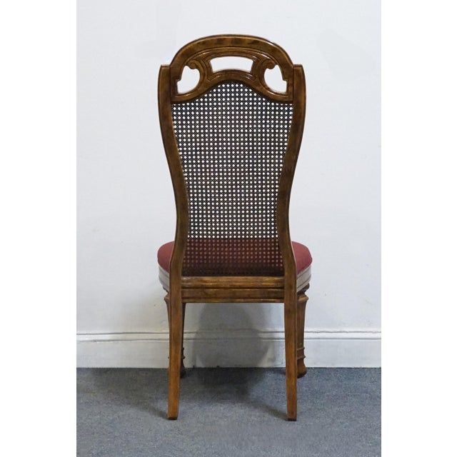 Bernhardt Furniture Solid Walnut French Provincial Cane Back Dining Side Chair For Sale In Kansas City - Image 6 of 9