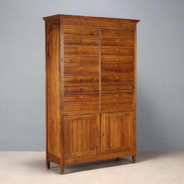 Brown Chest of Drawers in Walnut For Sale - Image 8 of 8