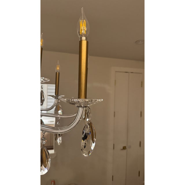 Schonbek Signature Siena Crystal Chandelier – Heirloom Gold, 15-Light For Sale - Image 16 of 18