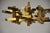 1970s Brutalist Gaetano Sciolari Brushed Brass Cubist Brutalist Chandelier For Sale In Boston - Image 6 of 8