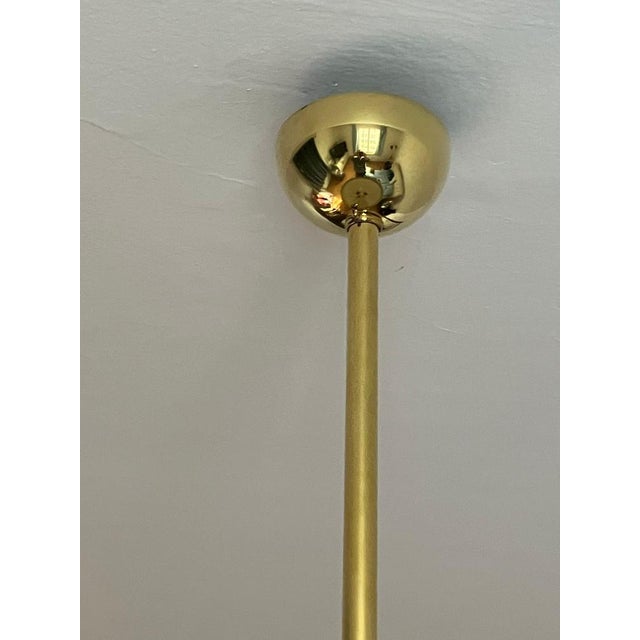 Metal Bauhaus Brass Chandelier from Franta Anyz, 1930s For Sale - Image 7 of 18