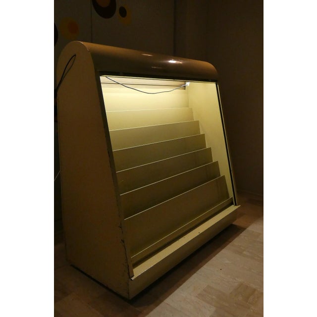 Painted Iron Display Stand with Shutter Closure, Italy, 1960s For Sale - Image 17 of 18