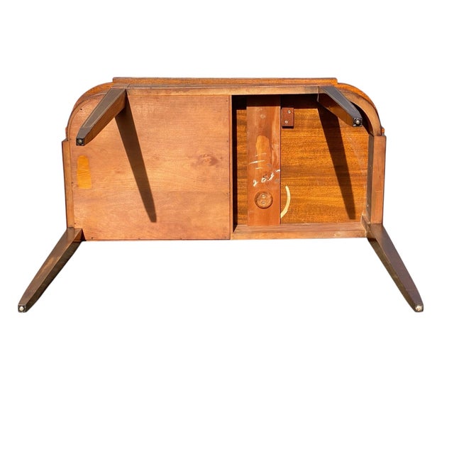 Antique Hepplewhite Style Mahogany & Satinwood Card Table / Console Table For Sale - Image 12 of 12