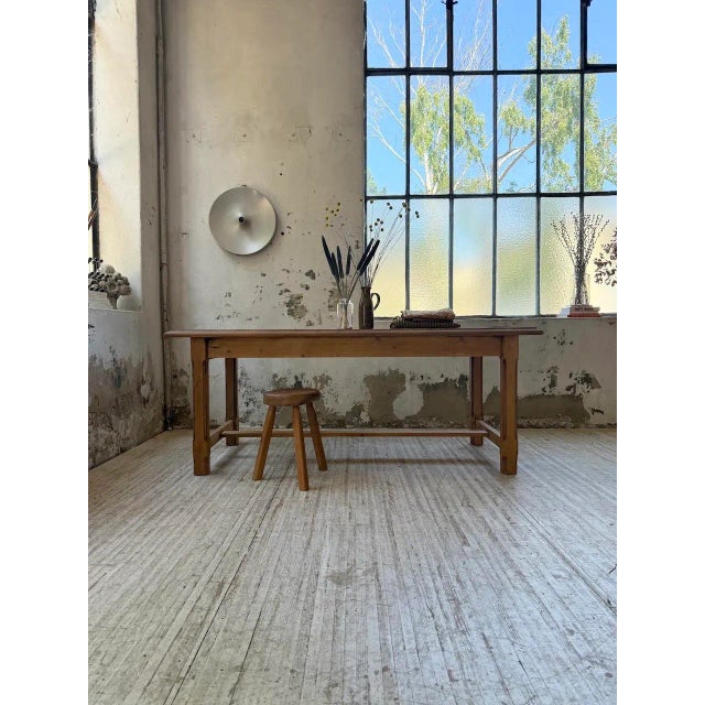 1960s Pine Farmhouse Table, 1960s For Sale - Image 5 of 18