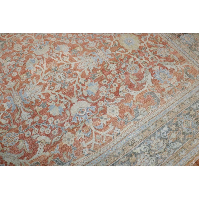 Persian Antique Zabihi Collection Persian Mahal Rug - 10'6" x 14' For Sale - Image 3 of 11