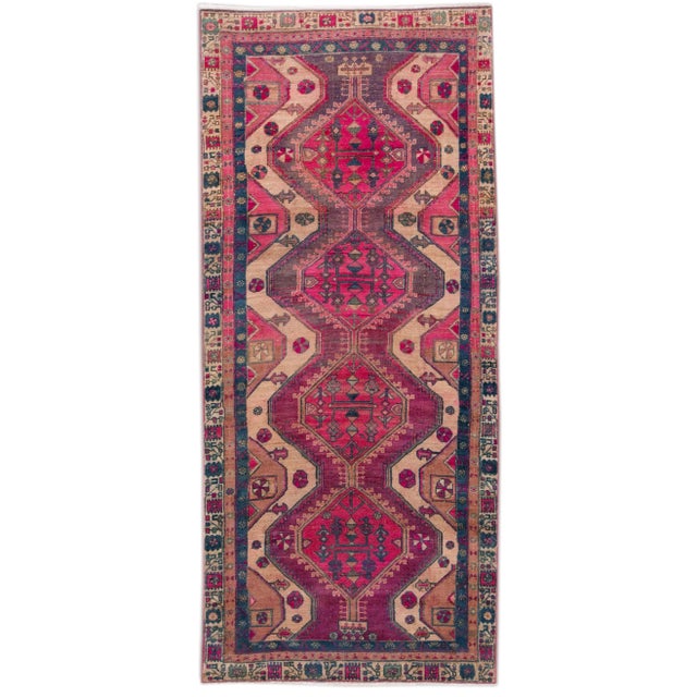 Shabby Chic Vintage Handmade Scatter Wool Rug For Sale - Image 13 of 13