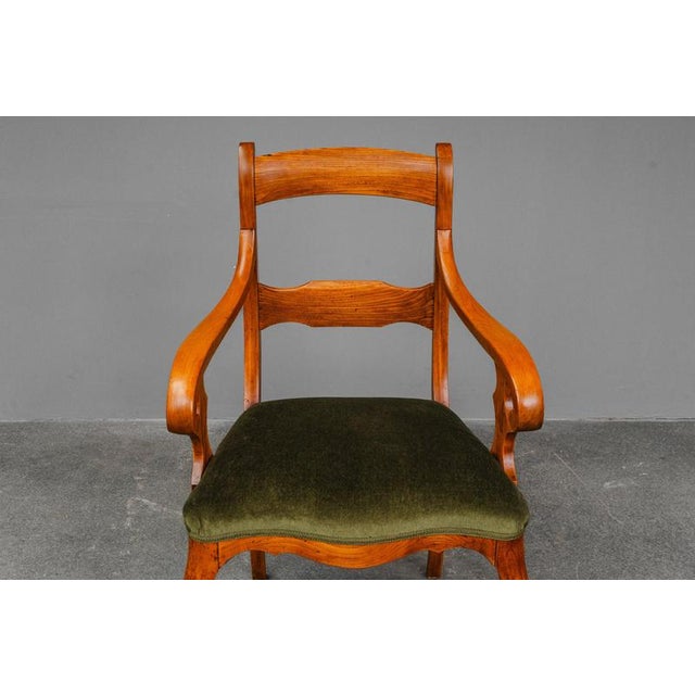 Biedermeier Armchair in Elm, Early 19th Century For Sale - Image 11 of 16